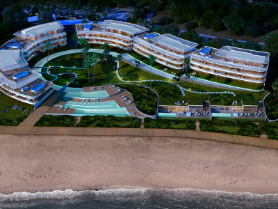 Estepona, Luxury brand new 3 bed ground floor apartment within a futuristic beachfront complex