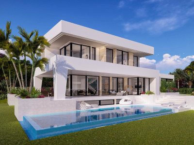 Mijas Costa, Stunning contemporary villa with sea views in Cala de Mijas