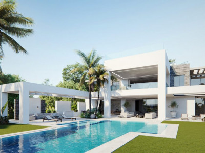Benahavis, Luxury Frontline Golf Villa, located in the prestigious Urbanization LOS FLAMINGOS