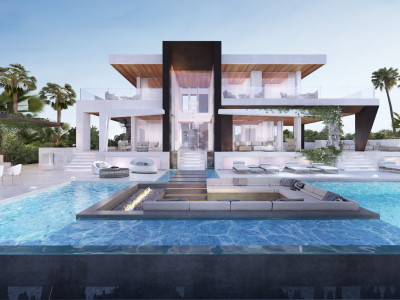 Estepona, Proyecto de villa moderna en El Paraíso, con increíbles vistas al golf